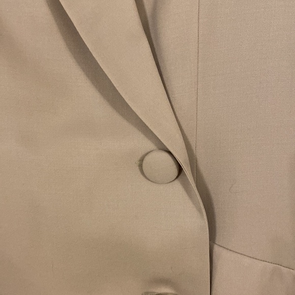 Talbots tan 100% wool coat dress adorable - Picture 2 of 9